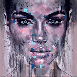 Insomnia by Rich Parker - Original Painting on Box Canvas sized 39x39 inches. Available from Whitewall Galleries